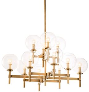 Casa Padrino Luxus Kronleuchter Antik Messing 80 x 80 x H. 60 cm - Hotel & Restaurant M�bel