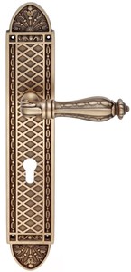 Casa Padrino Barock T�rklinken Set Messing Patiniert 15,5 x H. 35 cm - Barockstil M�bel