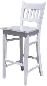 Casa Padrino Landhausstil Barstuhl 47 x 47 x H. 107 cm - Verschiedene Farben - Landhausstil Shabby Chic M�bel