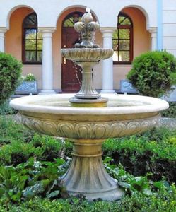 Casa Padrino Barock Gartenbrunnen / Springbrunnen  150 x H. 190 cm - Gartendekoration im Barockstil 
