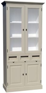 Casa Padrino Landhausstil Kchenschrank mit 4 Tren und 3 Schubladen 98 x 50 x H. 200 cm - Verschiedene Farben - Kchenmbel