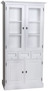 Casa Padrino Landhausstil K�chenschrank mit 4 T�ren und 3 Schubladen 98 x 50 x H. 200 cm - Verschiedene Farben - K�chenm�bel