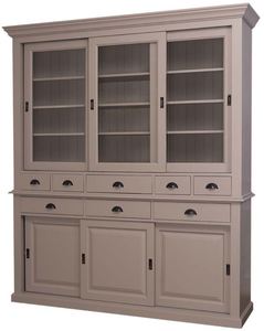 Casa Padrino Landhausstil K�chenschrank 199 x 48 x H. 225 cm - Verschiedene Farben - 2 Teiliger K�chenschrank mit 6 Schiebet�ren und 8 Schubladen