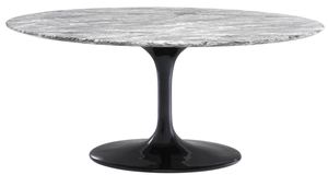 Casa Padrino Luxus Esstisch Grau / Schwarz 170 x 110 x H. 75 cm - Esszimmertisch mit Kunstmarmor Tischplatte 