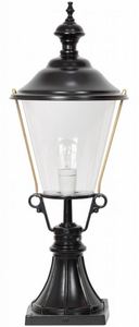 Casa Padrino Jugendstil Gartenlampe 29 x 29 x H. 78 cm - Verschiedene Farben - Garten Terrassen Wege Einfahrt Beleuchtung