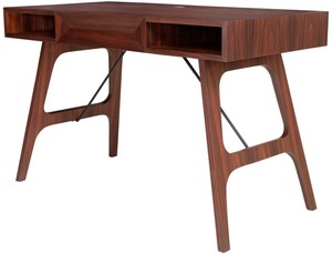 Casa Padrino Luxus Rosenholz Schreibtisch mit Schublade Braun 120 x 60 x H. 76 cm - Luxus B�rom�bel