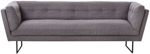 Casa Padrino Luxus Wohnzimmer Sofa Dunkelgrau / Schwarz 230 x 87 x H. 78 cm - Wohnzimmermbel