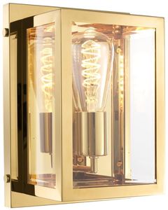 Casa Padrino Luxus Wandleuchte Gold 20 x 13 x H. 28 cm - Hotel & Restaurant Leuchte