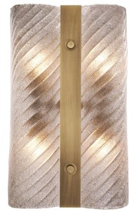 Casa Padrino Luxus Wandleuchte Antik Messing 30 x 8 x H. 48,5 cm - Wandlampe mit mundgeblasenem Glas