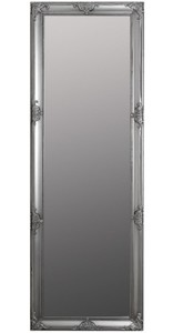 Casa Padrino Barock Wandspiegel Silber 65 x H. 190 cm - Handgefertigter Barock Spiegel mit Holzrahmen und wundersch�nen Verzierungen