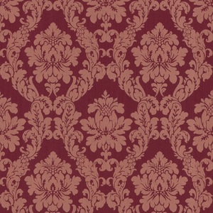 Casa Padrino Barock Viscose Textiltapete / Stofftapete Rot - 10,05 x 0,53 m - Tapete im Barockstil
