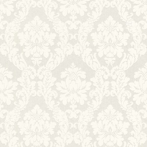 Casa Padrino Barock Viscose Textiltapete / Stofftapete Wei� - 10,05 x 0,53 m - Tapete im Barockstil