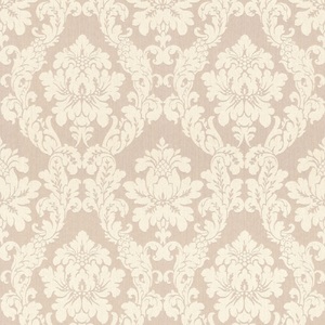 Casa Padrino Barock Viscose Textiltapete Beige / Creme - 10,05 x 0,53 m - Stofftapete im Barockstil