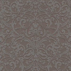 Casa Padrino Barock Textiltapete Braun / Silber - 10,05 x 0,53 m - Stofftapete mit strukturierter Oberfl�che