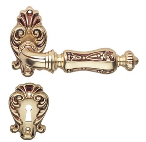 Casa Padrino Barock Trgriff Set Franzsisches Gold 15 x H. 8,2 cm - Trklinken im Barockstil