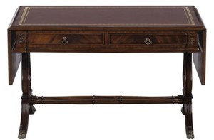 Casa Padrino Luxus Barock Couchtisch Dunkelbraun / Braun 84 x 56,3 x H. 49,5 cm - Wohnzimmerm�bel