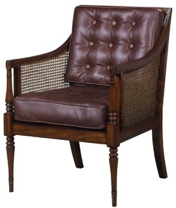 Casa Padrino Luxus Jugendstil Salon Sessel Dunkelbraun / Braun 68 x 65 x H. 98 cm - Hotel Mbel