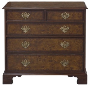 Casa Padrino Luxus Jugendstil Kommode mit 5 Schubladen Braun / Dunkelbraun 92 x 52 x H. 86 cm - Luxus Qualit�t