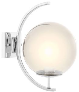 Casa Padrino Designer Wohnzimmer Wandleuchte Silber 20 x 30 x H. 32 cm - Designerm�bel