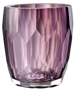 Casa Padrino Luxus Deko Glas Vase Lila  12 x H. 14 cm - Luxus Qualitt