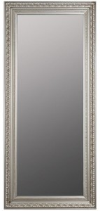 Casa Padrino Barock Wandspiegel Silber 72 x H. 162 cm - Handgefertigter Spiegel im Barockstil