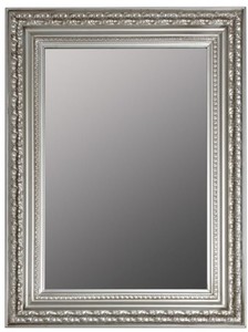 Casa Padrino Barock Wandspiegel Silber 62 x H. 82 cm - Handgefertigter Spiegel im Barockstil