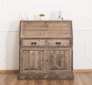 Casa Padrino Landhausstil Schreibkommode mit 2 Tren und 8 Schubladen Braun 106 x 49 x H. 109 cm - Mbel im Landhausstil 