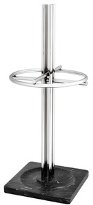 Casa Padrino Luxus Schirmstnder Silber / Schwarz  34 x H. 80 cm - Luxus Accessoires