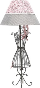 Casa Padrino Designer Tischleuchte B�ste Mehrfarbig  30 x H. 56 cm - Luxus Deko Accessoires