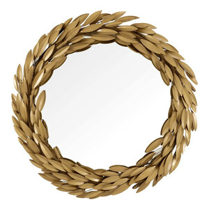 Casa Padrino Luxus Spiegel in Antik Gold  86 cm - Luxus Wohnzimmer Spiegel