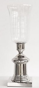 Casa Padrino Luxus Kerzenleuchter Silber  17 x H. 55 cm - Hotel & Restaurant Accessoires