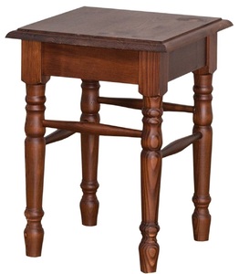 Casa Padrino Landhausstil Hocker Braun 35 x 35 x H. 45 cm - Landhausstil M�bel