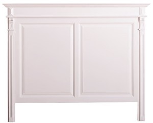 Casa Padrino Landhausstil Massivholz Bett-Kopfteil Wei� 160 x H. 126 cm - Schlafzimmerm�bel im Landhausstil