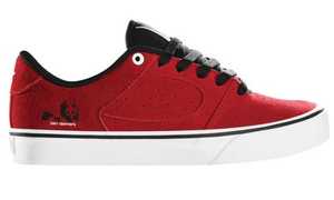 ES Footwear Skateboard Schuhe Square Two youth Kids Rouge Red/White/Black
