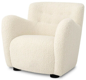 Casa Padrino Luxus Sessel Creme / Schwarz 87 x 86 x H. 80 cm - Wohnzimmer Sessel - Hotel Sessel - Wohnzimmer Mbel - Luxus Mbel - Wohnzimmer Einrichtung - Luxus Einrichtung - Mbel Luxus