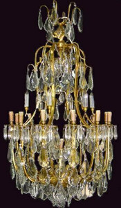 Casa Padrino Luxus Barock Kristall Kronleuchter Gold - Prunkvoller Wohnzimmer Kronleuchter im Barockstil - Hotel Kronleuchter - Barockstil M�bel - Barock Kristall Leuchten - Edel & Prunkvoll