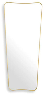 Casa Padrino Luxus Wandspiegel Messing 67,5 x 3,5 x H. 159 cm - Rechteckiger Spiegel - Wohnzimmer Spiegel - Schlafzimmer Spiegel - Garderoben Spiegel - Luxus Mbel - Luxus Interior