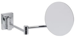 Casa Padrino Luxus Kosmetik Spiegel Silber  15 x 38 x H. 17 cm - Verstellbarer Kosmetik Wandspiegel - Badezimmer Schmink Spiegel - Badezimmer Accessoires - Luxus Qualitt - Made in Italy