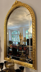 Casa Padrino Barock Spiegel Gold - Handgefertigter Barockstil Wandspiegel mit eleganten Verzierungen - Barock Mbel - Edel & Prunkvoll