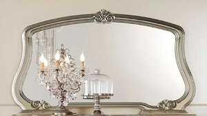 Casa Padrino Luxus Barock Spiegel Silber - Italienischer Barockstil Wandspiegel - Luxus Mbel im Barockstil - Barock Mbel - Made in Italy - Luxus Qualitt