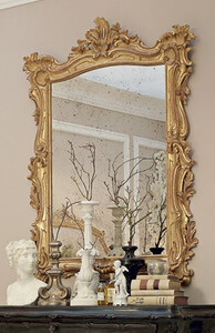 Casa Padrino Luxus Barock Spiegel Antik Gold - Handgefertigter italienischer Barockstil Wandspiegel mit antikem Spiegelglas - Luxus Mbel im Barockstil - Barock Mbel - Made in Italy