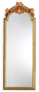 Casa Padrino Luxus Barock Spiegel Antik Gold / Grn / Rot - Prunkvoller Massivholz Barockstil Wandspiegel - Luxus Mbel im Barockstil - Barock Mbel - Made in Italy