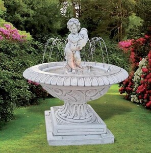 Casa Padrino Barock Springbrunnen Grau  120 x H. 110 cm - Made in Italy