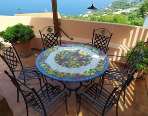 Casa Padrino Luxus Jugendstil Schmiedeeisen Gartenm�bel Set - Made in Italy