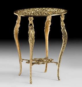 Casa Padrino Luxus Barock Bronze Beistelltisch Gold H. 55 cm - Barock M�bel