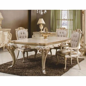 Casa Padrino Luxus Barock Esszimmer Set Grau / Creme / Gold - Barock Esszimmer Mbel