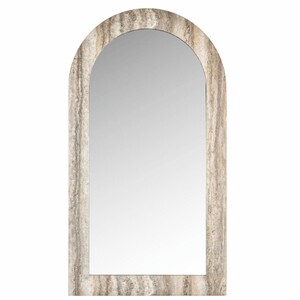 Casa Padrino Luxus Naturstein Spiegel Grau H. 100 cm - Luxus Naturstein M�bel