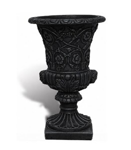 Casa Padrino Luxus Barock Blumentopf Schwarz  49 x H. 78 cm - Made in Italy