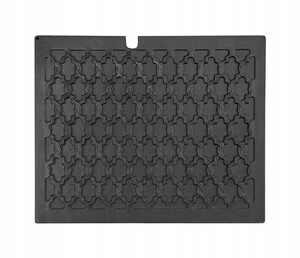 Casa Padrino Gusseisen Kaminplatte Schwarz 54 x 40 cm - Kaminr�ckwand mit Flecht-Relief - Feuerplatte - Kamin Zubeh�r