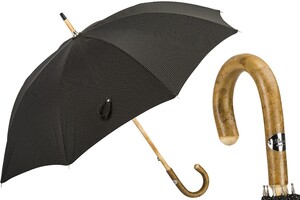 142 Pto CN5 F - Handgefertigt Regenschirm aus Eschenholz f�r Herren - Handmade in Italy